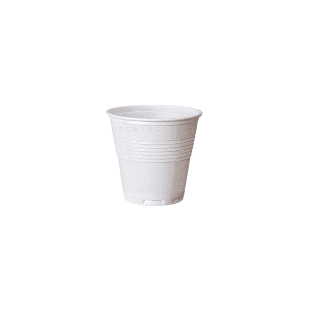 Bicchieri Shot Plastica Compostabile Bianca Ml Pz Ekoe